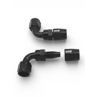 -10AN Taper Series 90 Degree Hose End Black