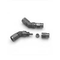 -3AN PTFE Teflon 45 Degree Swivel Nut Hose End Steel