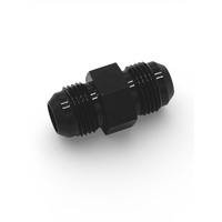 Male Flare Union Straight  -8AN to -8AN  -Black