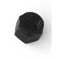 Flare Cap Female -8AN         Black -8AN Female Blank Off