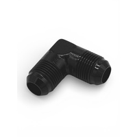 Male Flare Union 90 Deg -8AN  Black  90 Deg