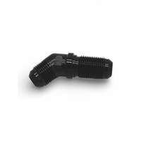 45 Deg Bulkhead -10AN         Black Bulkhead Nut Seperate