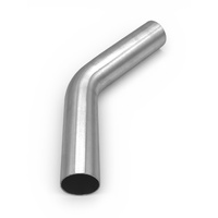 Aluminium Tube 45 Degree 4.00" O.D  101mm x 150mm Long Leg