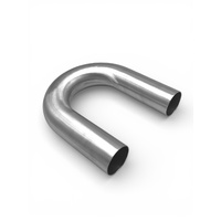 Aluminium Tube 180 Degree 2.00" O.D  50mm x 150mm Long Leg