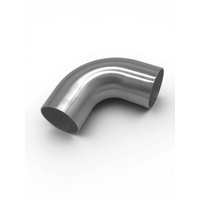 304SS Mandrel Bend 90 Deg 51mm (2.00")  O.D 1D CLR 30mm Leg