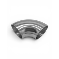 304SS Mandrel Bend 90 Deg 57mm (2.25")  O.D 1D CLR 30-40mm Leg