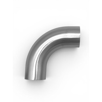 304SS Mandrel Bend 90 Deg 57mm (2.25")  O.D 1.5D CLR 30-40mm Leg