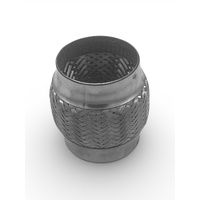 2.5"ID x 4.0" Long Exhaust Flex Pipe with Double Braided
